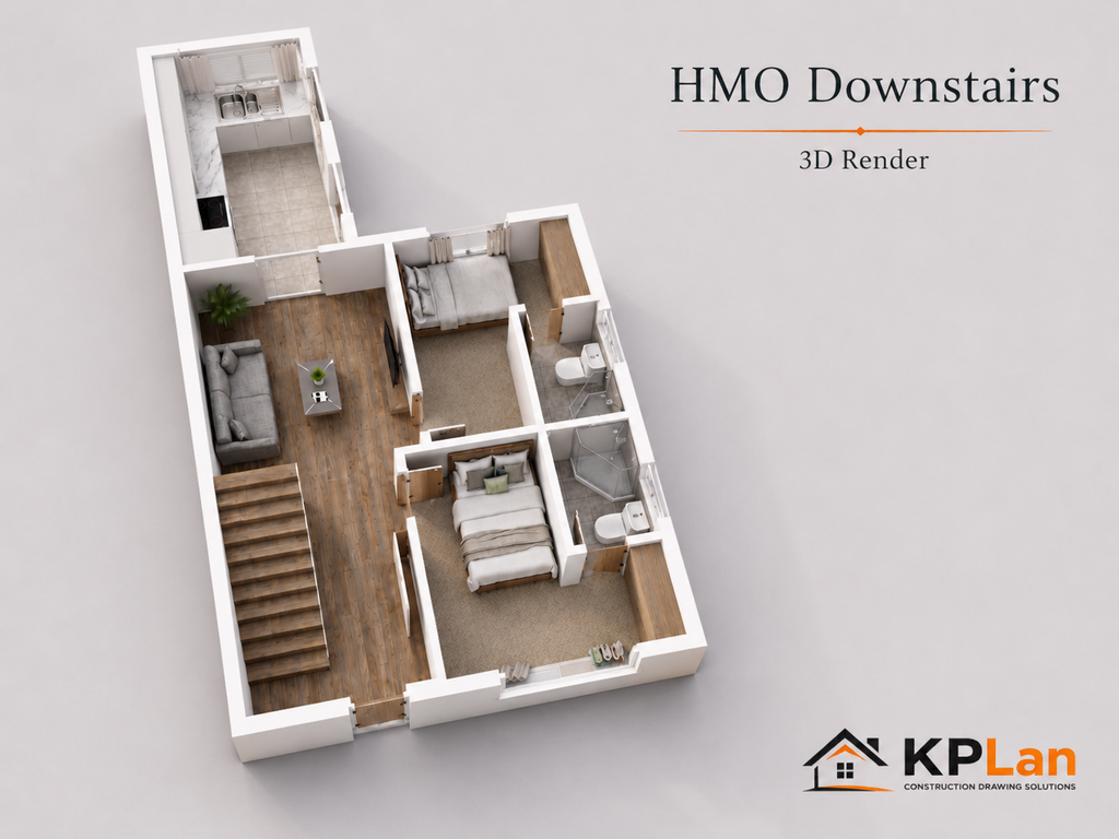 3D Render Floorplan Stanley 