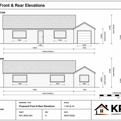 New Build Planning Drawings North East 