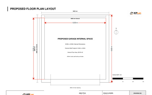 Floorplan for garage planning application drawings 