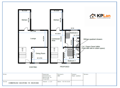 Consett Planning Drawing Cover Sheet 