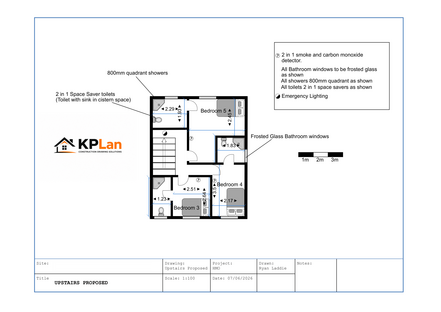Consett architectural drawing (bar design) 